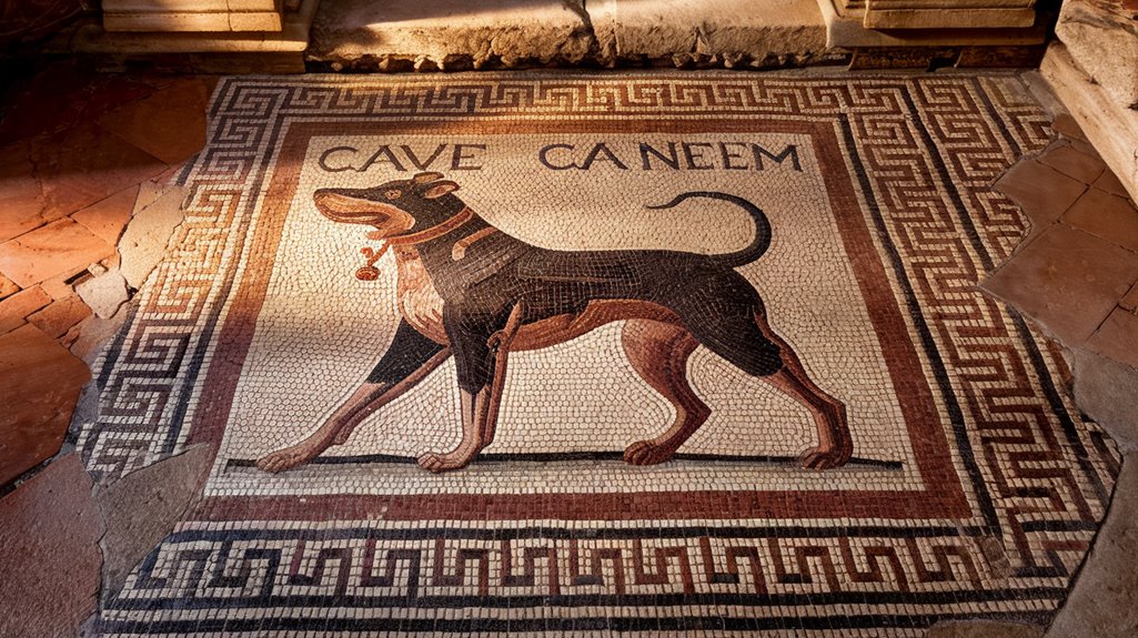 cave canem mosaic design