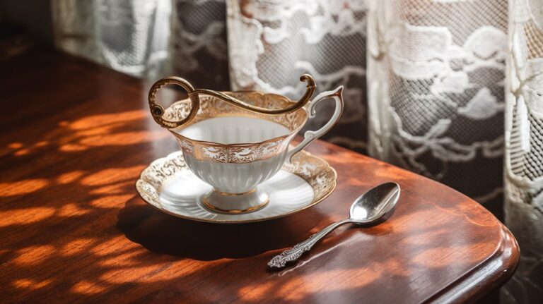 mustache saving victorian teacups