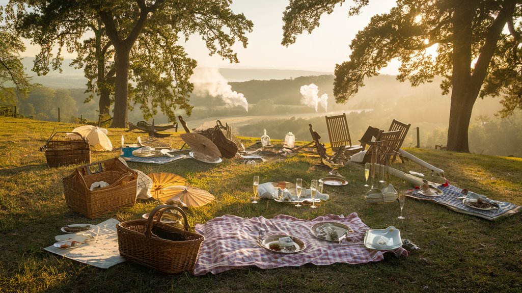 picnic spectators at battle