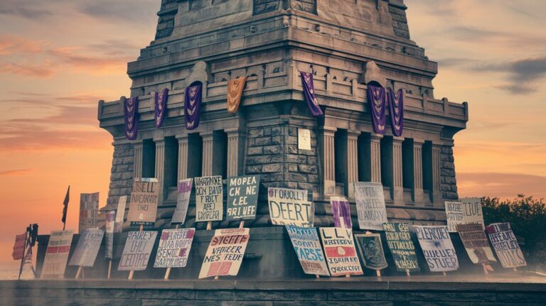 suffragists demonstrated at liberty