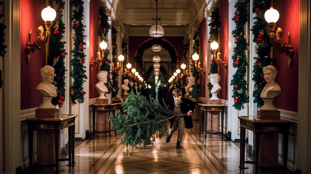 teddy roosevelt s son sneaks christmas tree