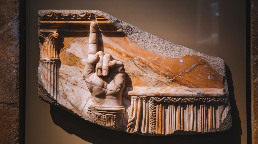 ancient roman middle finger gesture