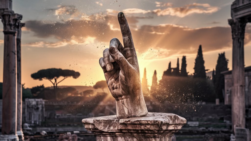 ancient rome s offensive gesture