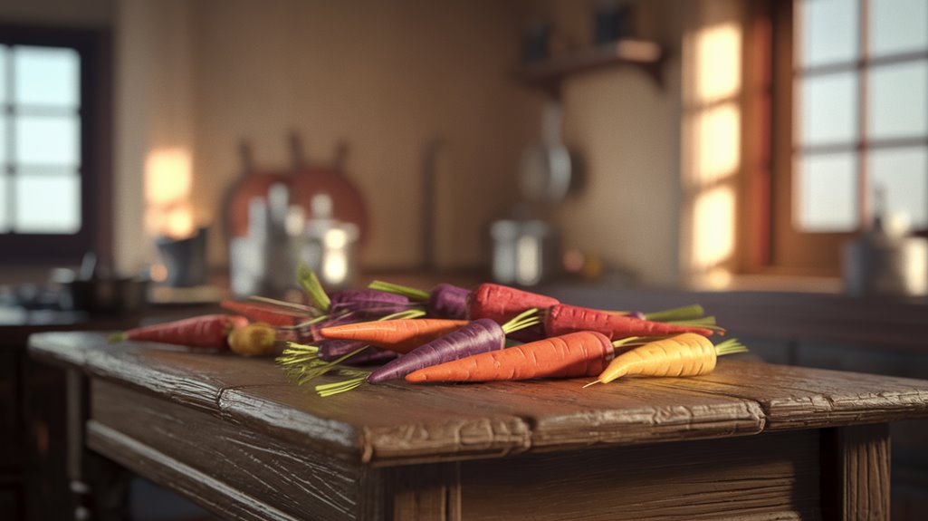 carrot pigmentation and varieties