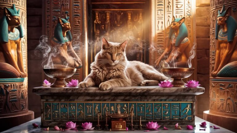 cats were sacred in egypt