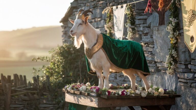 goat crowned king festival