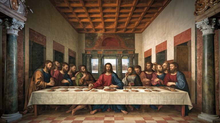 jesus feet in painting