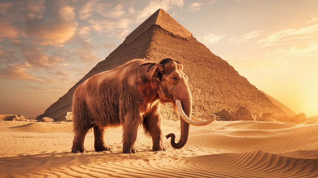 mammoths and pyramids coexisted