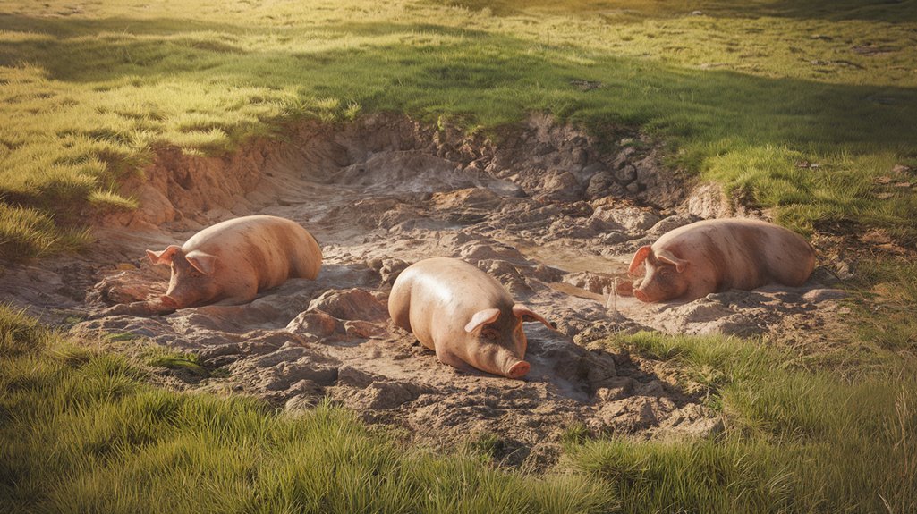 pigs lack sweat glands