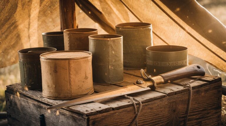 soldiers used bayonets for cans