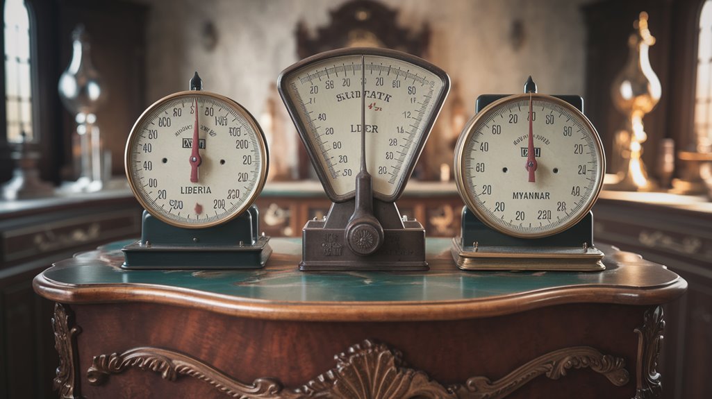 three non metric countries identified