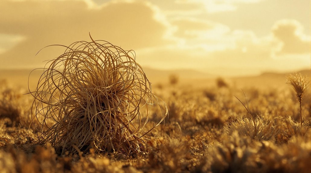 tumbleweeds dominate western landscapes